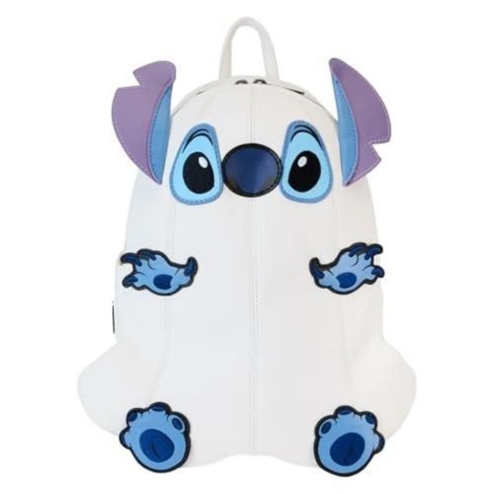 Loungefly Disney Stitch Ghost Costume Glow Figural Mini Backpack